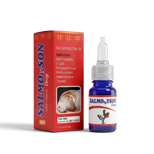 Salmo Tyson برای سالمونلا و پاراتیفوئید کبوتر